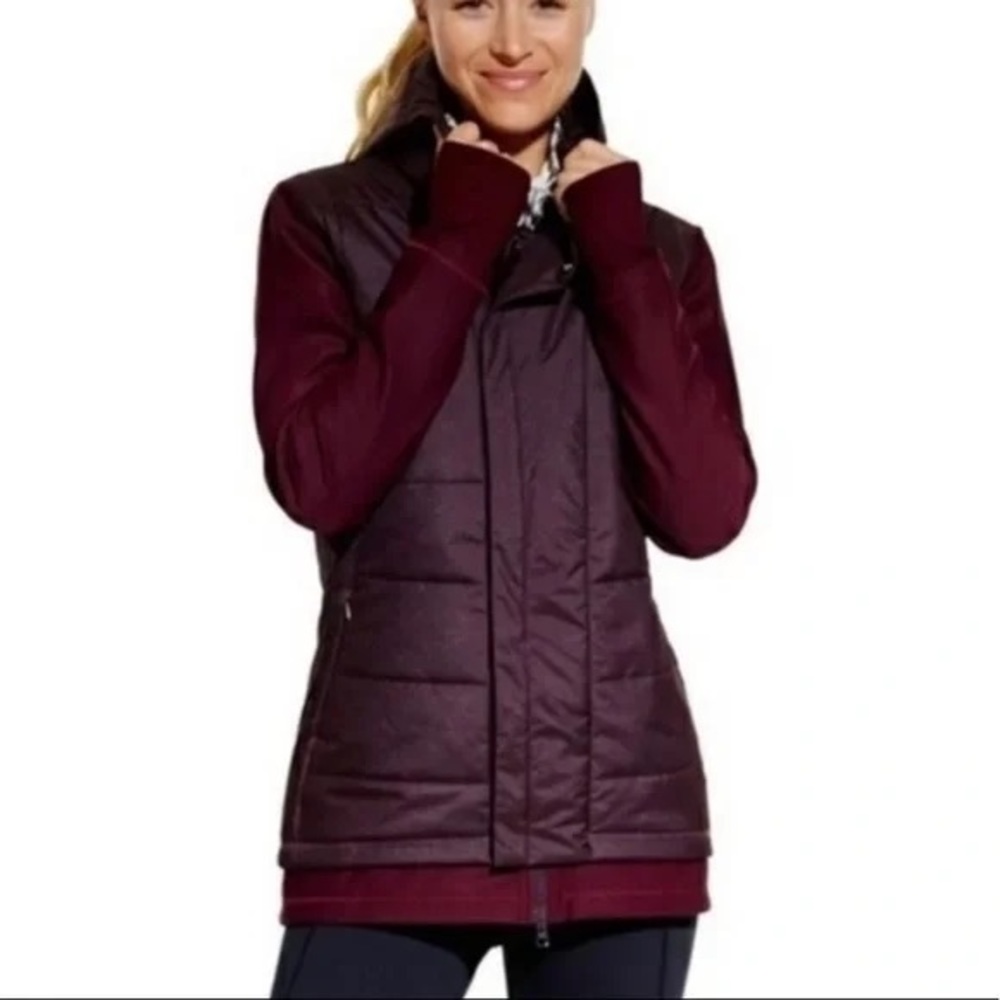Calia by Carrie Underwood Puffer Burgundy Jacket size M